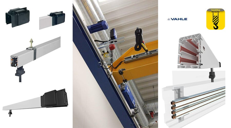 شینه جرثقیل سقفی فاله VAHLE BUSBAR در آمپراژ گوناگون به همراه اتصالات