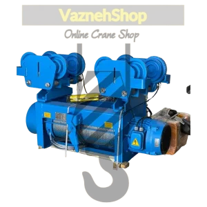 بالابر 5 تن پودم 4 کاره دو سرعته 24 متر ارتفاع به همراه ترولی برقی و قلاب و تابلو برق